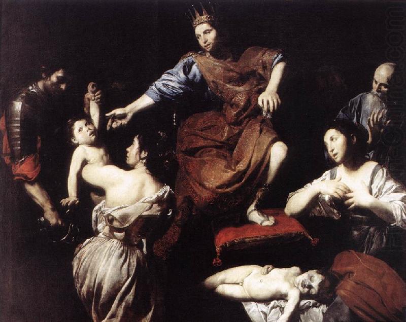 VALENTIN DE BOULOGNE The Judgment of Solomon  at china oil painting image